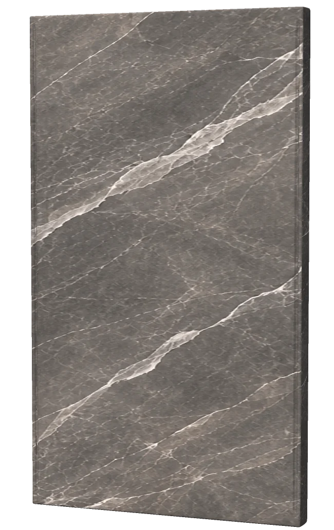 Marvra porcelain slab, showing the rectified edge